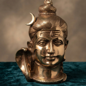 Brass Shiv Head Statue
