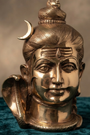 Brass Shiv Head Statue