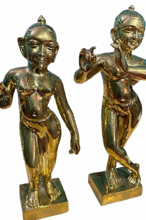 Brass Lord Krishna Statue